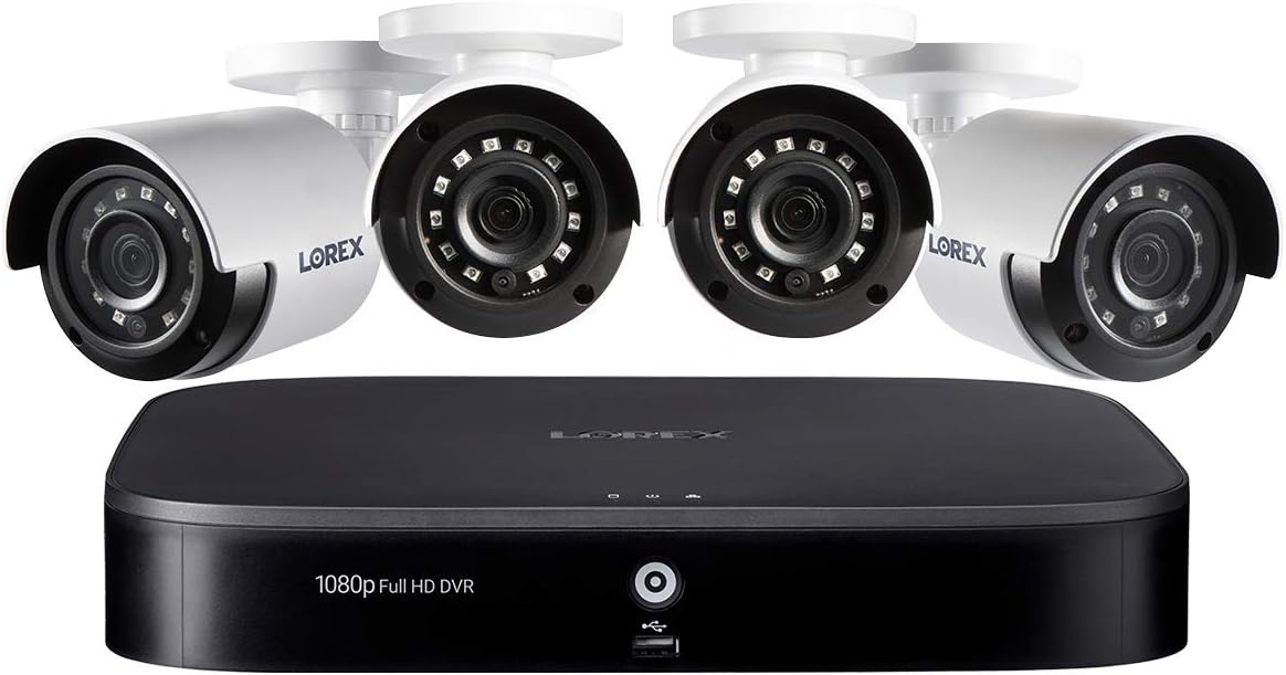 1080p HD 4 Camera 1TB 8 Channel DVR Security Camera System C46016