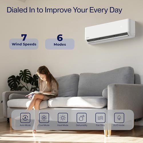 Wifi Mini Split AC Inverter Air Conditioner with Heat Pump E774