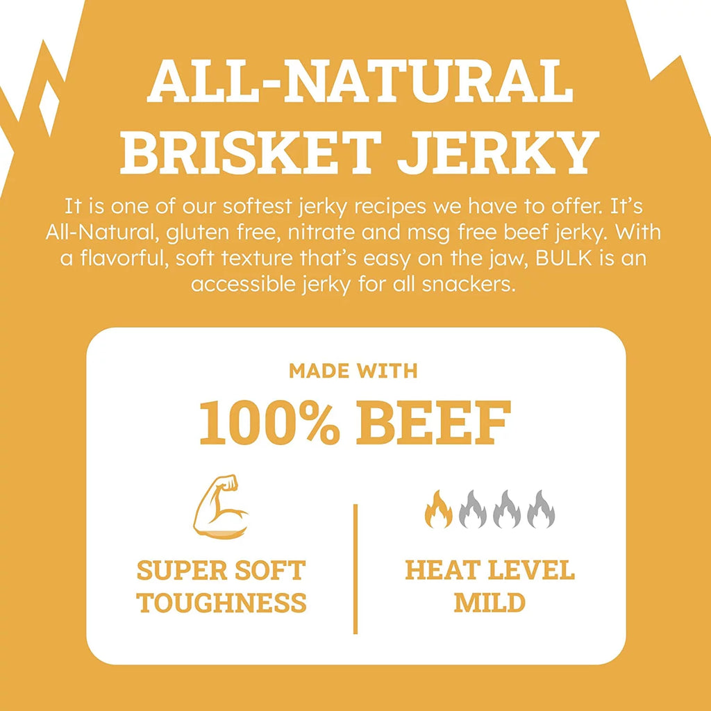 All Natural Beef Brisket Jerky, Teriyaki, 5lb Y137