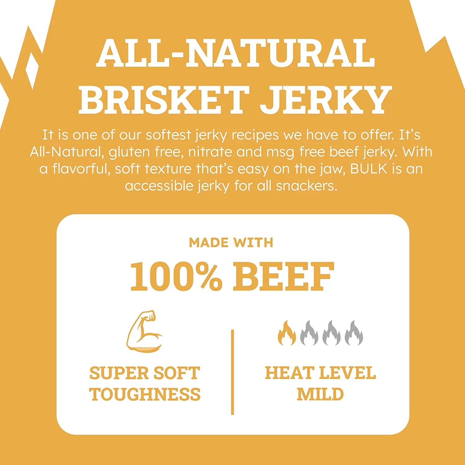All Natural Beef Brisket Jerky, Teriyaki, 5lb Y137