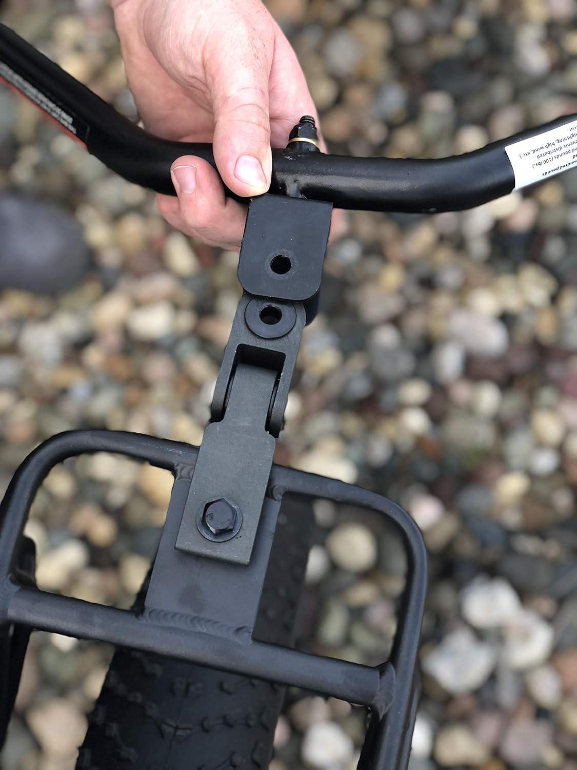 Black Aluminum Bike Hand Cart Q572