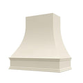Black Curved Front Wood Range Hood Cover L878