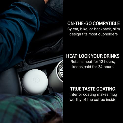 8 oz Vacuum-Insulated Stainless Steel Travel Mug with Ceramic Interior U5375