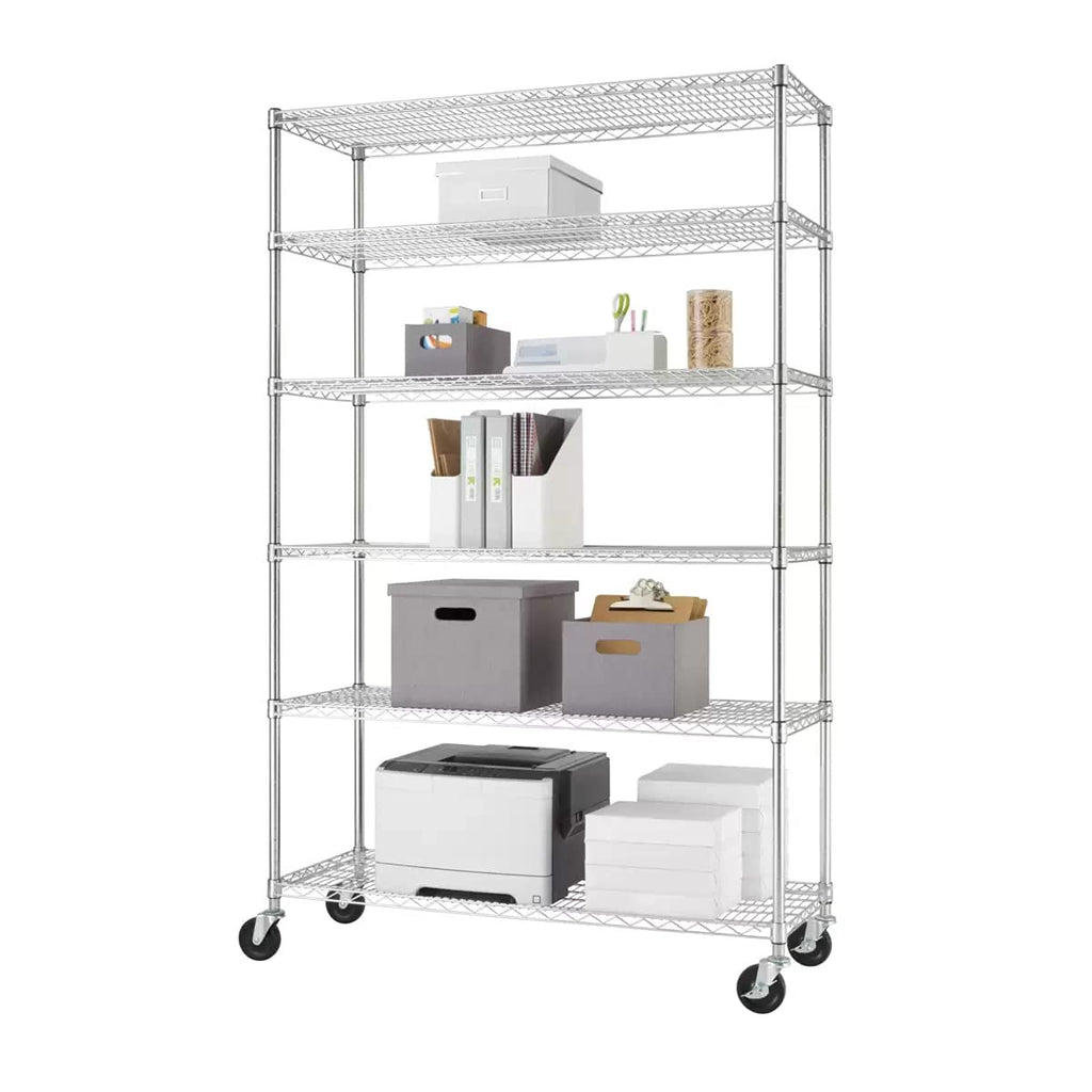 6-Tier Wire Shelving Rack, 48"x18"x72" E806757