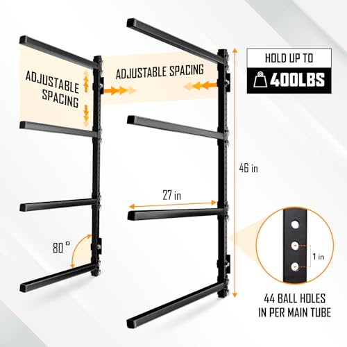 Kayak Wall Mount Rack 400lbs 4 Adjustable Levels M53209