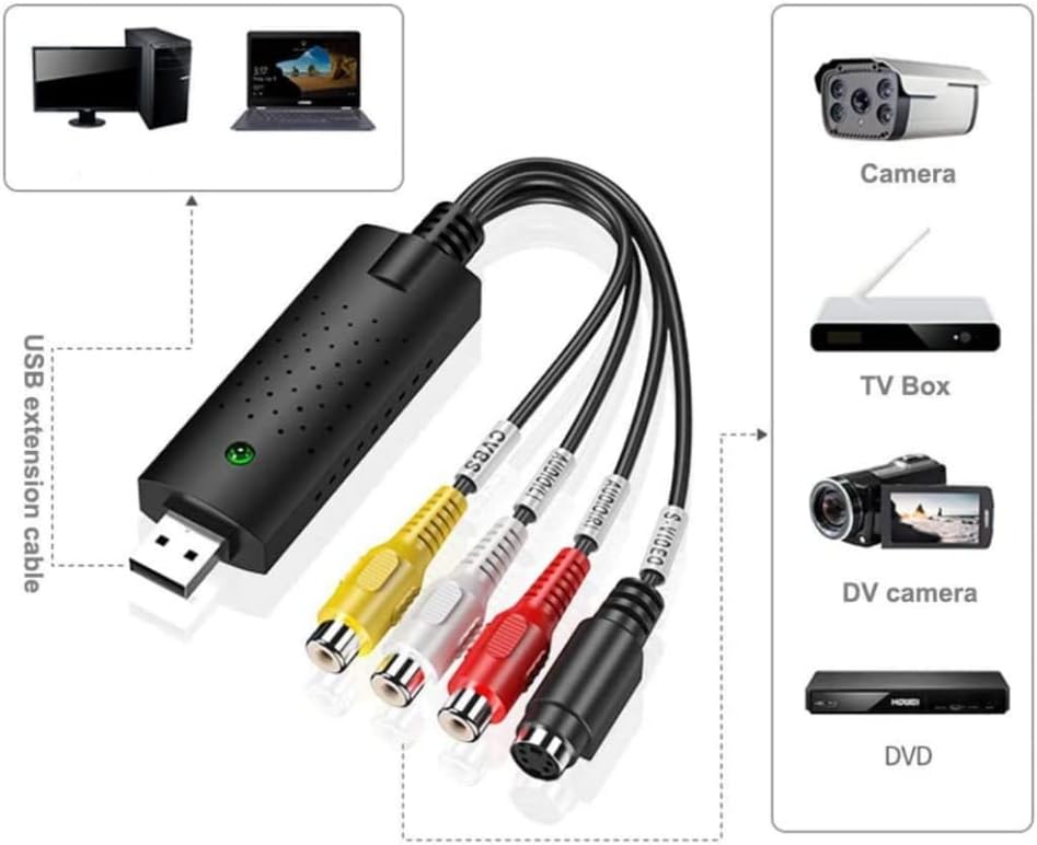 USB 2.0 Video Audio Grabber Converter J45966