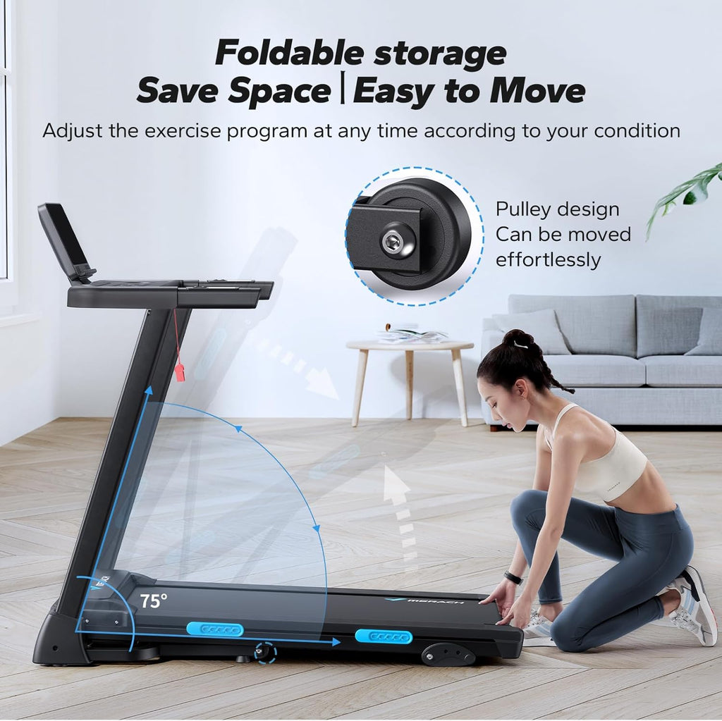 Foldable 2 in 1 Treadmill with 6% Incline P78455