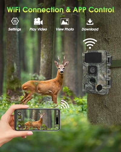 WiFi Trail Camera 4K 64MP Game Camera with Night Vision B67160