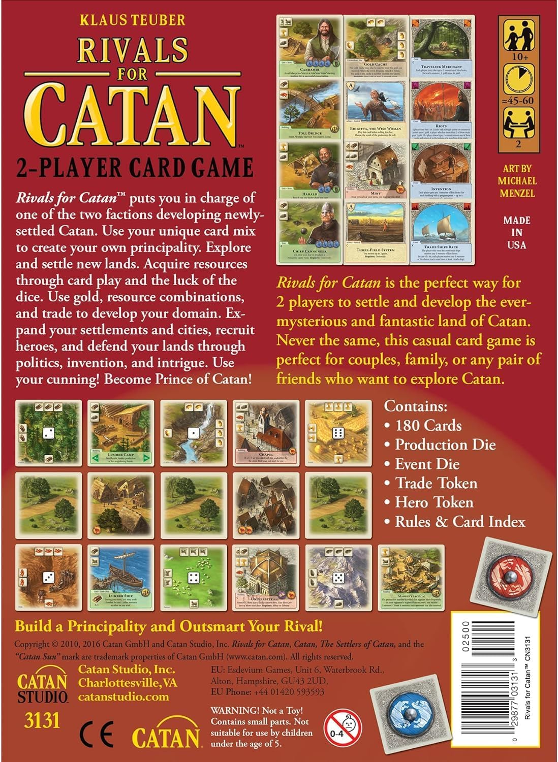 2 Player Strategy Card Game for Ages 10+ L59122