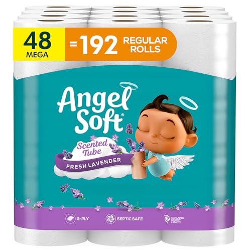 48 Mega Rolls Lavender Scented Toilet Paper H7267