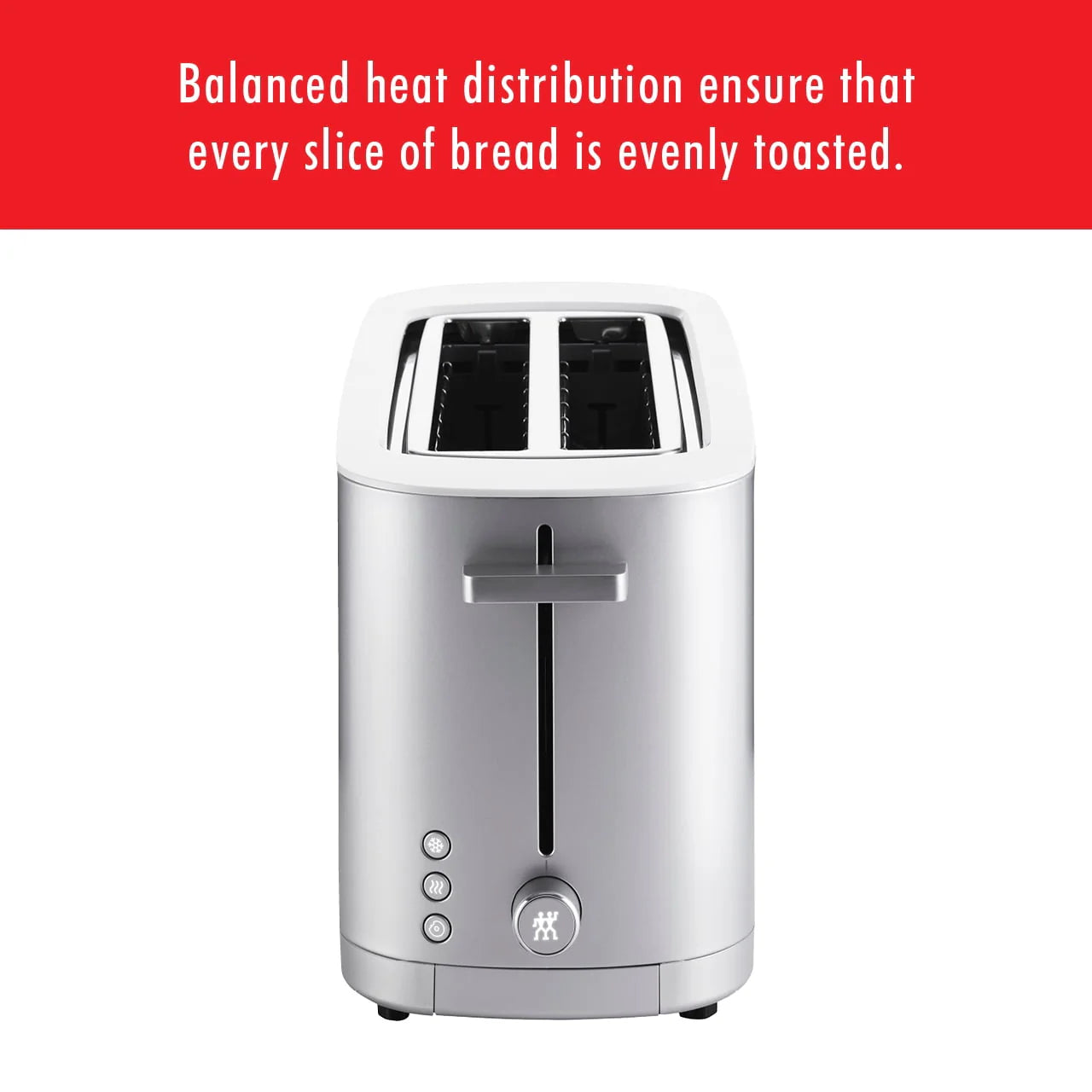 Silver 4-Slice Long Slot Toaster P165474
