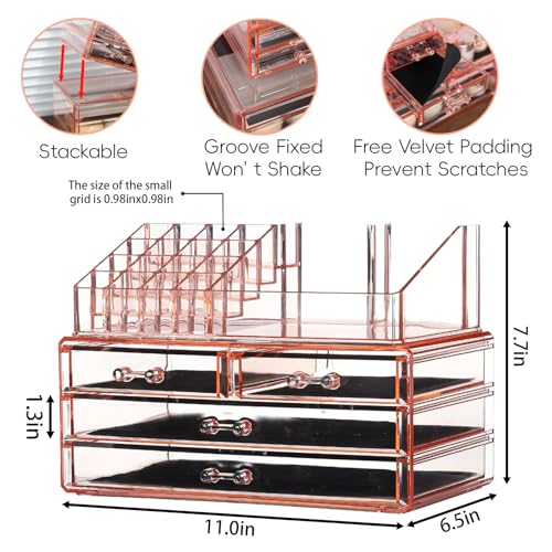 Clear Acrylic 10 Drawer Makeup Storage Organizer Y967