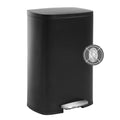 White 13 Gallon Stainless Steel Step Waste Bin Q227705