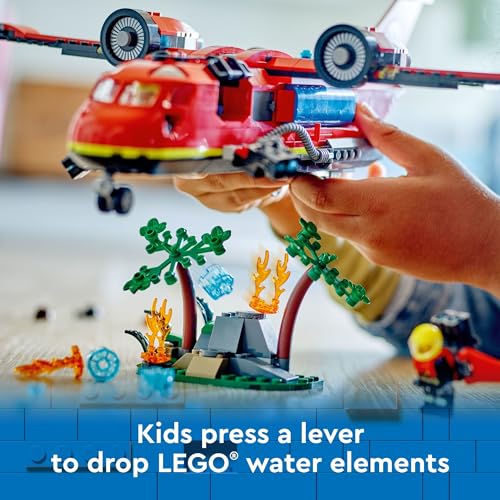 LEGO City Fire Rescue Plane Toy Building Blocks Playset B47048