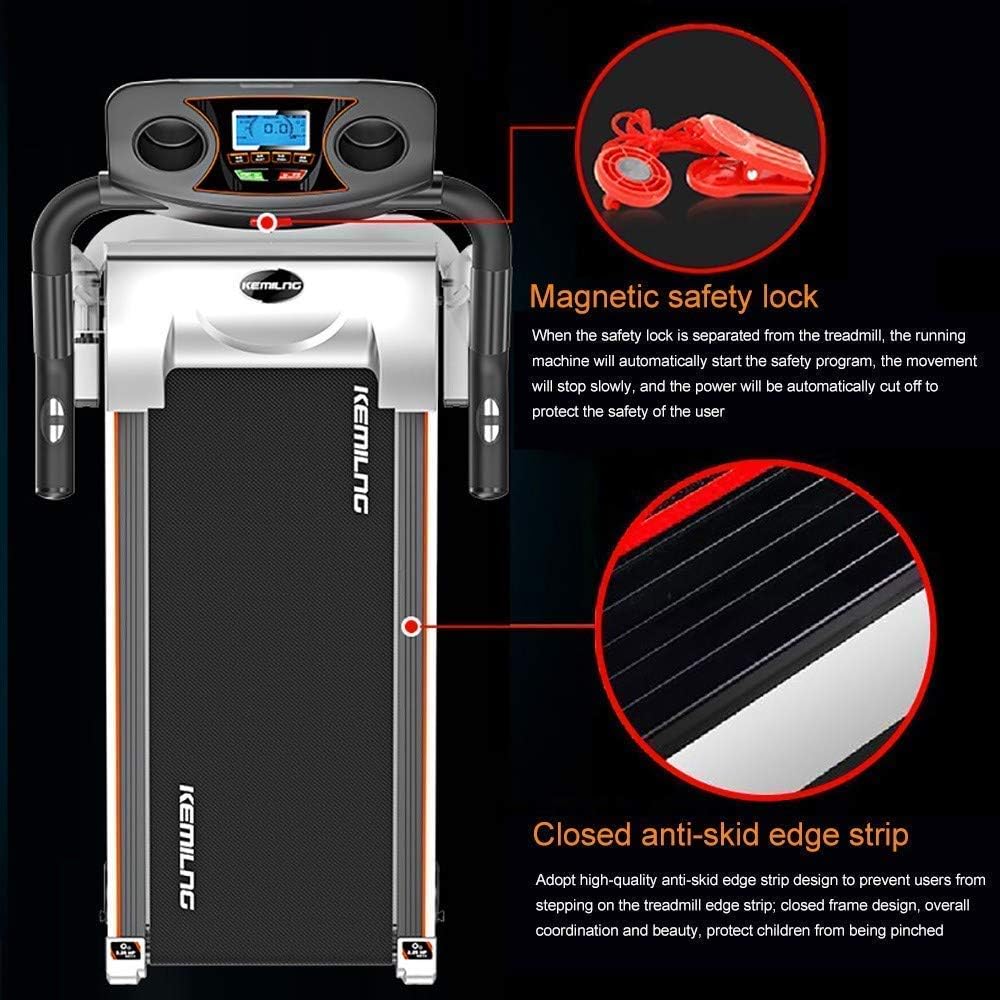 Folding Electric Treadmill with Adjustable Speed and LCD Screen W7231
