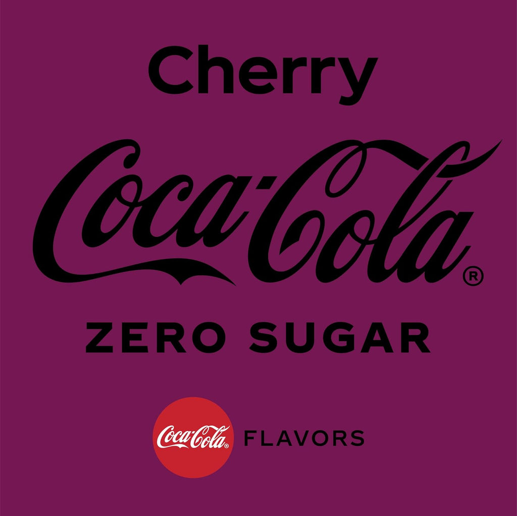 Cherry Coke Zero Sugar Soda Soft Drink, 16.9 fl oz, 12 Pack M948
