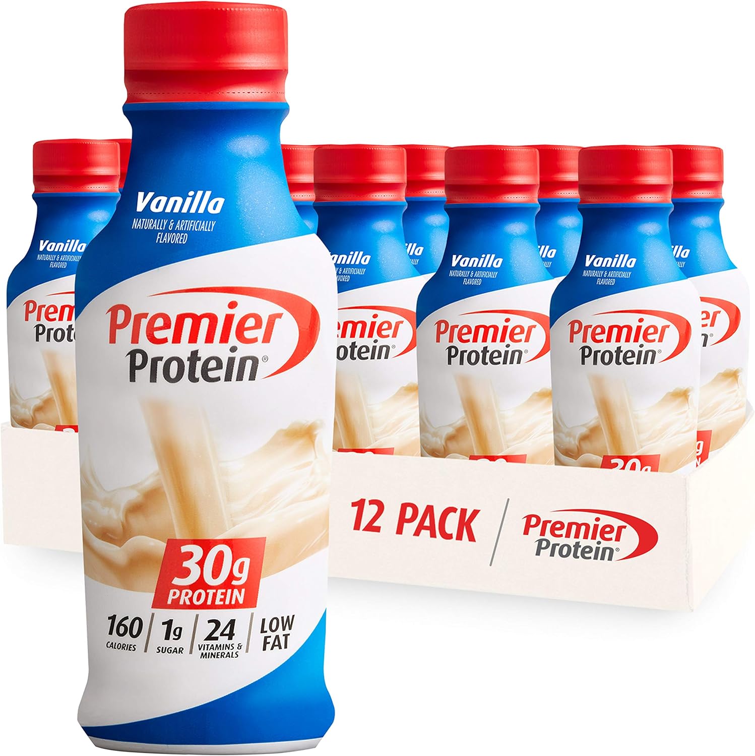 Vanilla Protein Shake 30g Protein 1g Sugar 14 fl oz 12 Pack O67371