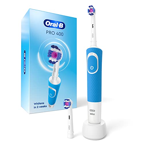 Blue Rechargeable Electric Toothbrush with 2 Brush Heads V185