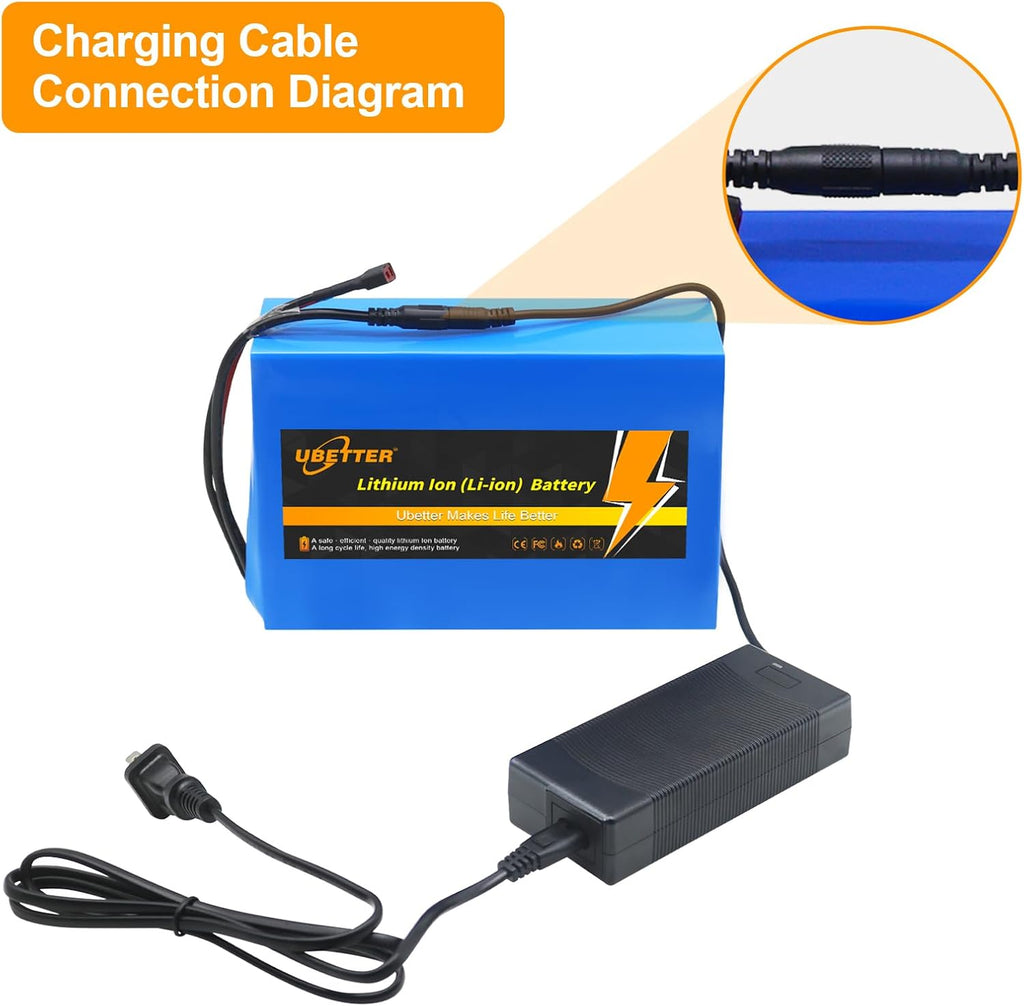 36V 20Ah Lithium Ebike Battery with 2A Fast Charger N1469
