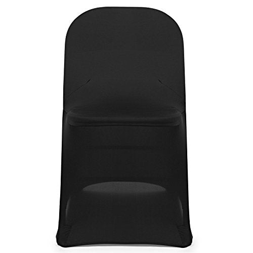 100 pcs Black Spandex Folding Chair Covers A171325