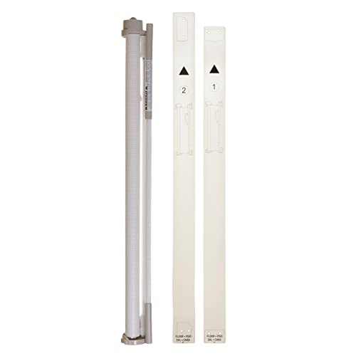 White Retractable Mesh Baby Gate, 33" Tall, 55" Wide Y43549