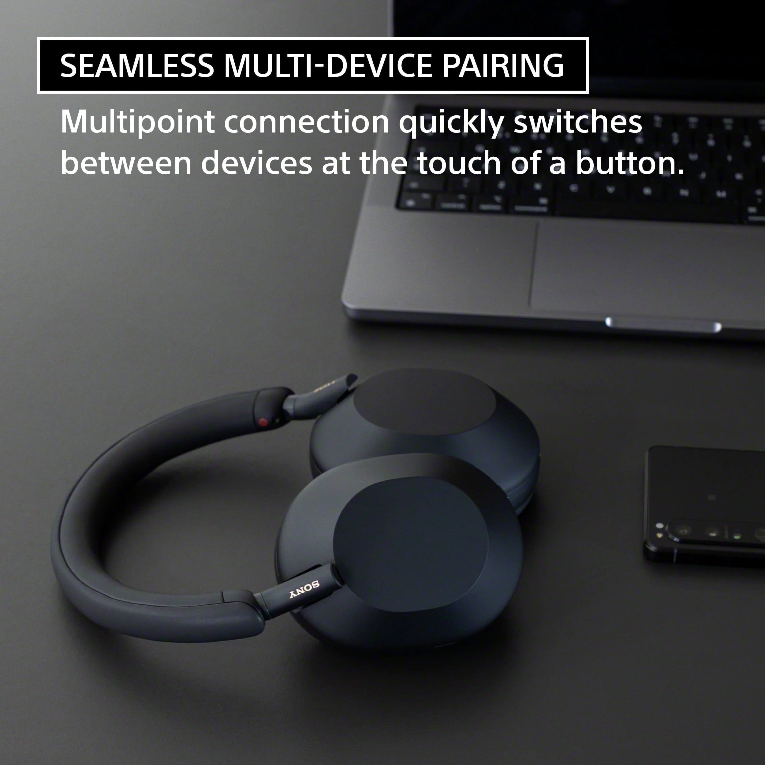 Black Wireless Noise Canceling Headphones F292603