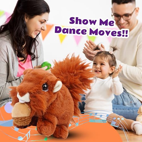 Purple Unicorn Stuffed Animal Talking Wagging Nodding Educational Plush Toy Q78048