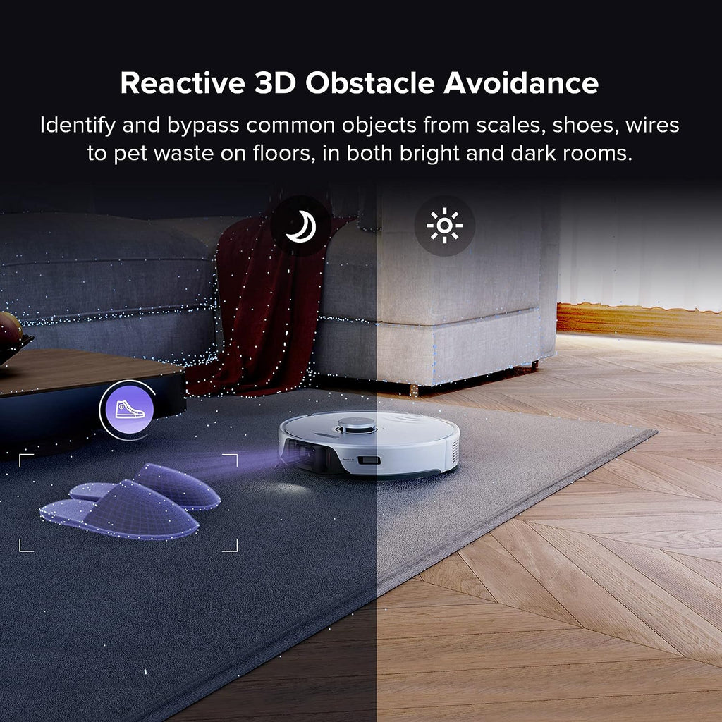 White Robot Vacuum and Mop V63159