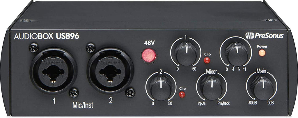 Audio Interface with Studio Monitors and Cables W2708