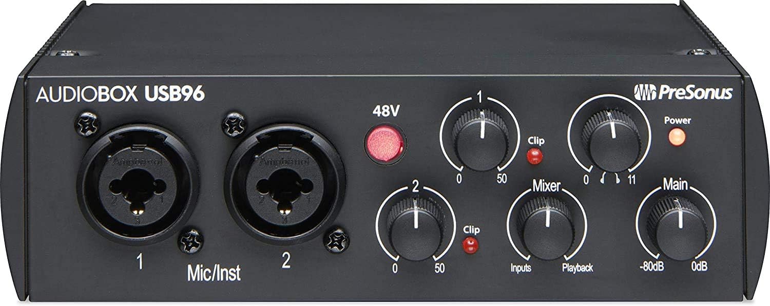 Audio Interface with Studio Monitors and Cables W2708