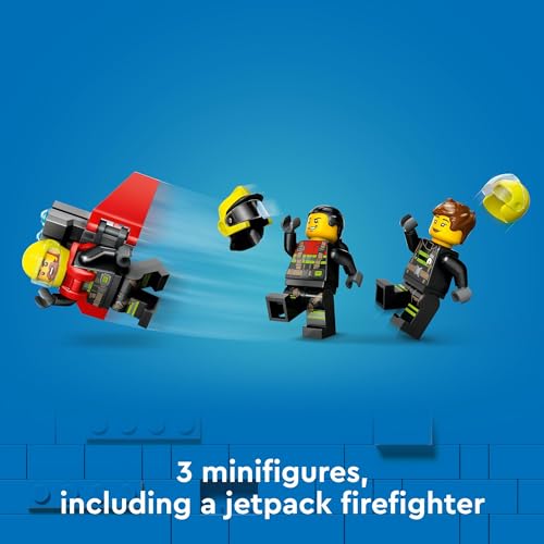 LEGO City Fire Rescue Plane Toy Building Blocks Playset B47048