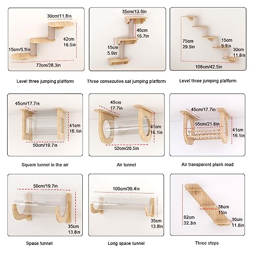 Solid Wood Cat Climbing Frame Set A5318