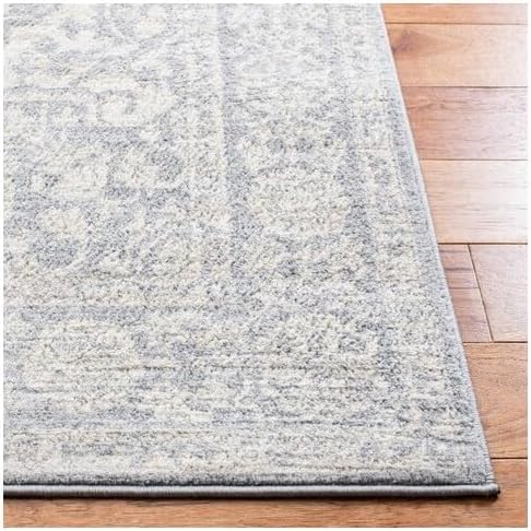 Light Grey & Ivory Runner Rug L504