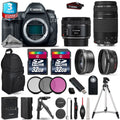 Camera + 50mm 1.8 + 75-300mm III + 3PC Filter B91019