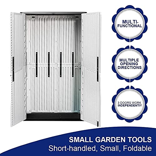 Dark Brown Resin Outdoor Storage Cabinet 52 Cu.ft D8386