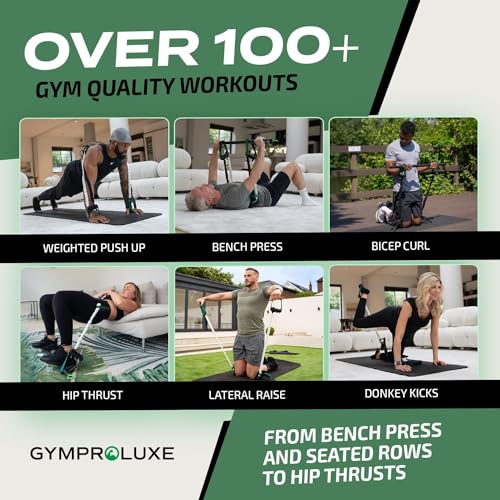 200LBS Resistance Band Set with Pilates Bar U878642