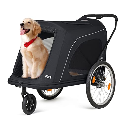 Extra Large Foldable Pet Stroller, Black P625