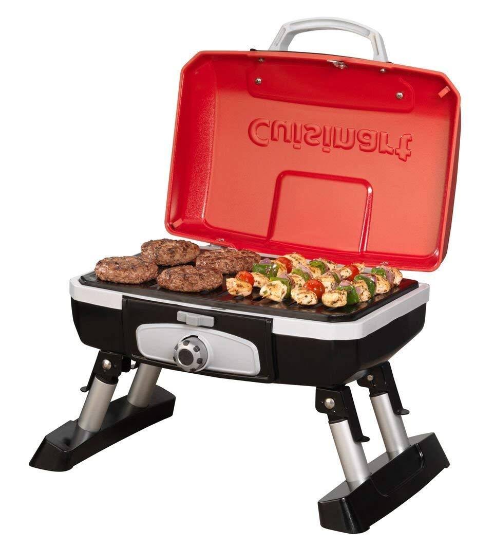Red Portable Tabletop Gas Grill F525388