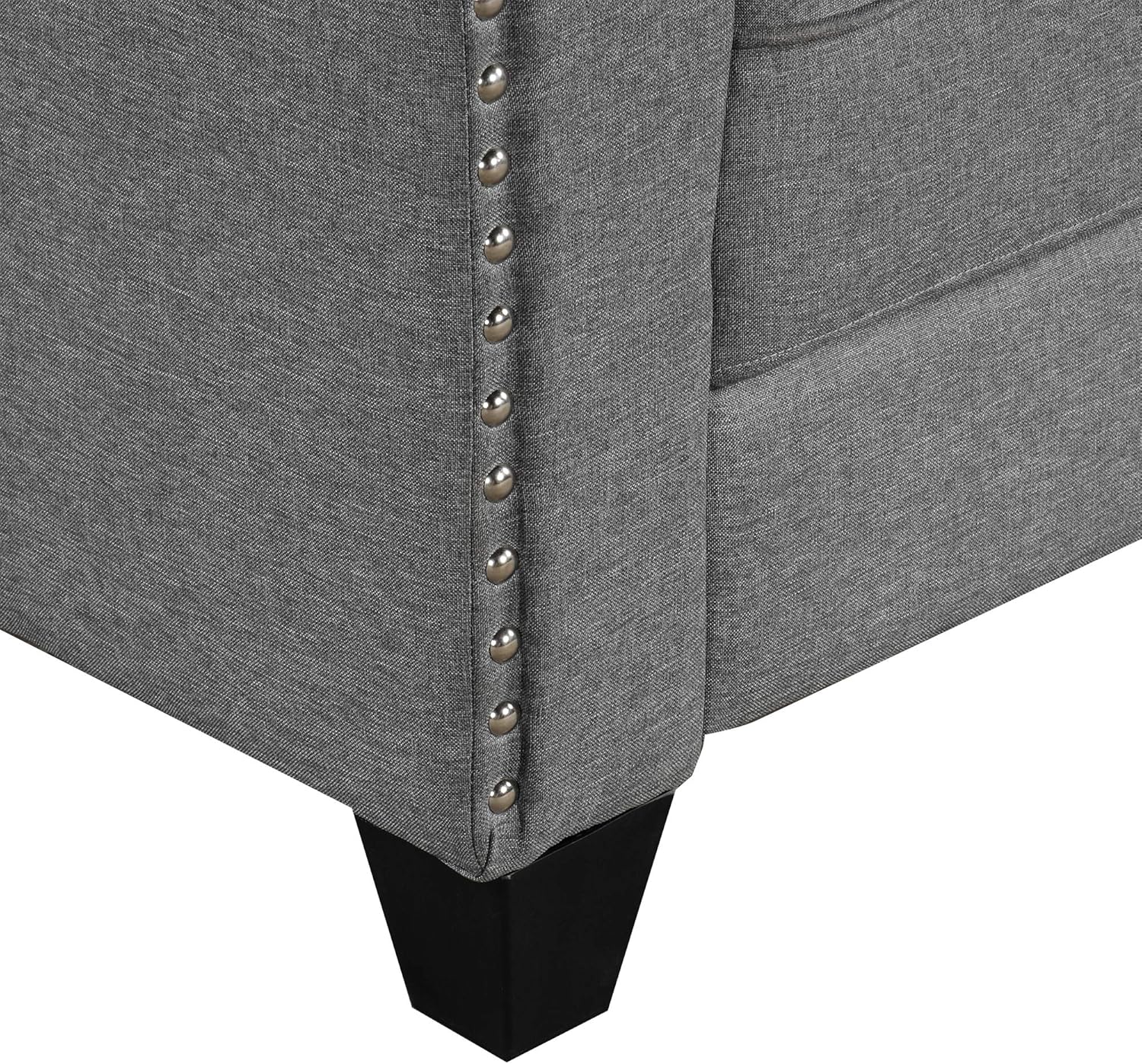Retro Gray Linen Fabric 3 Piece Sofa Set Q666