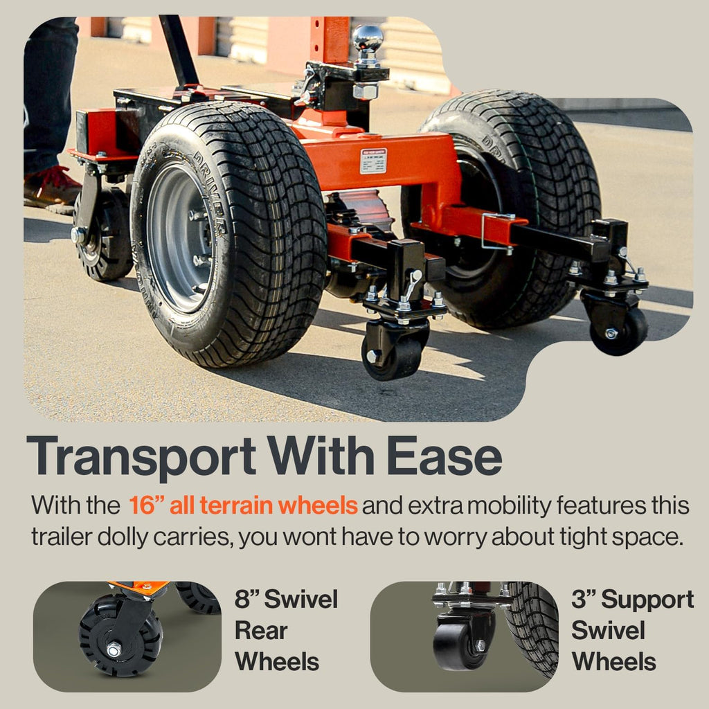 Electric Trailer Dolly 7500lbs Max Trailer Weight All-Terrain Wheels S2525