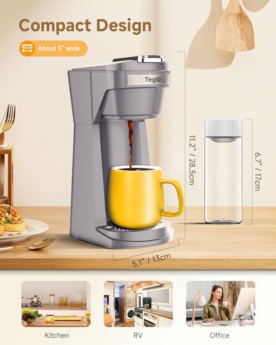 Gray Single Serve Coffee Maker K624