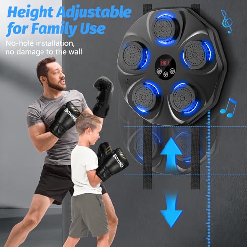 Large Size Wall Mounted Electronic Boxing Target with Boxing Gloves F636