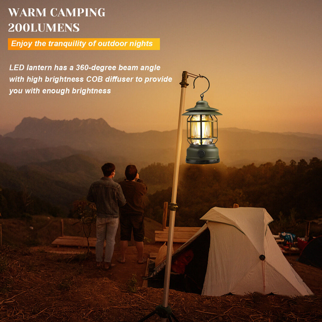 USB Rechargeable LED Camping Lantern Flashlight Lamp L803784