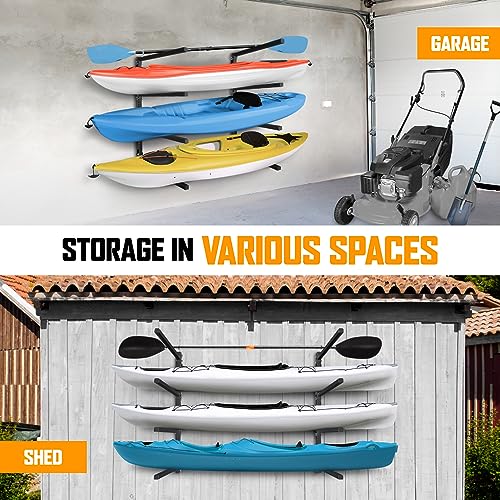 Kayak Wall Mount Rack 400lbs 4 Adjustable Levels M53209