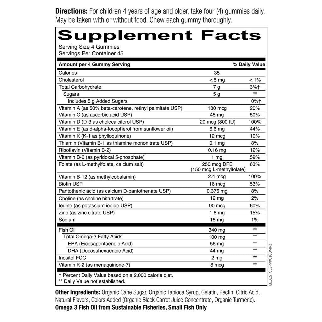 180 Gummies Multivitamin O63565