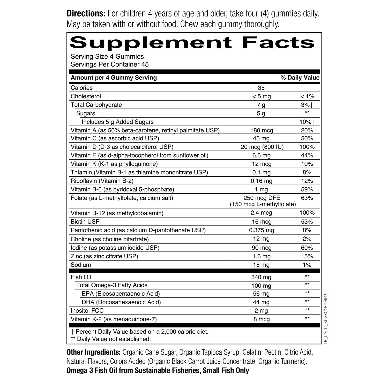 180 Gummies Multivitamin O63565