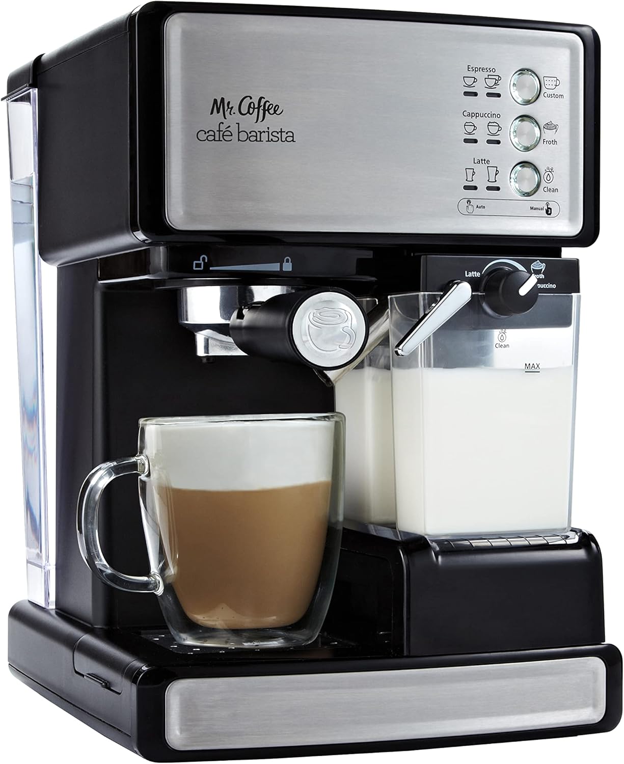 Silver Espresso and Cappuccino Maker V8395
