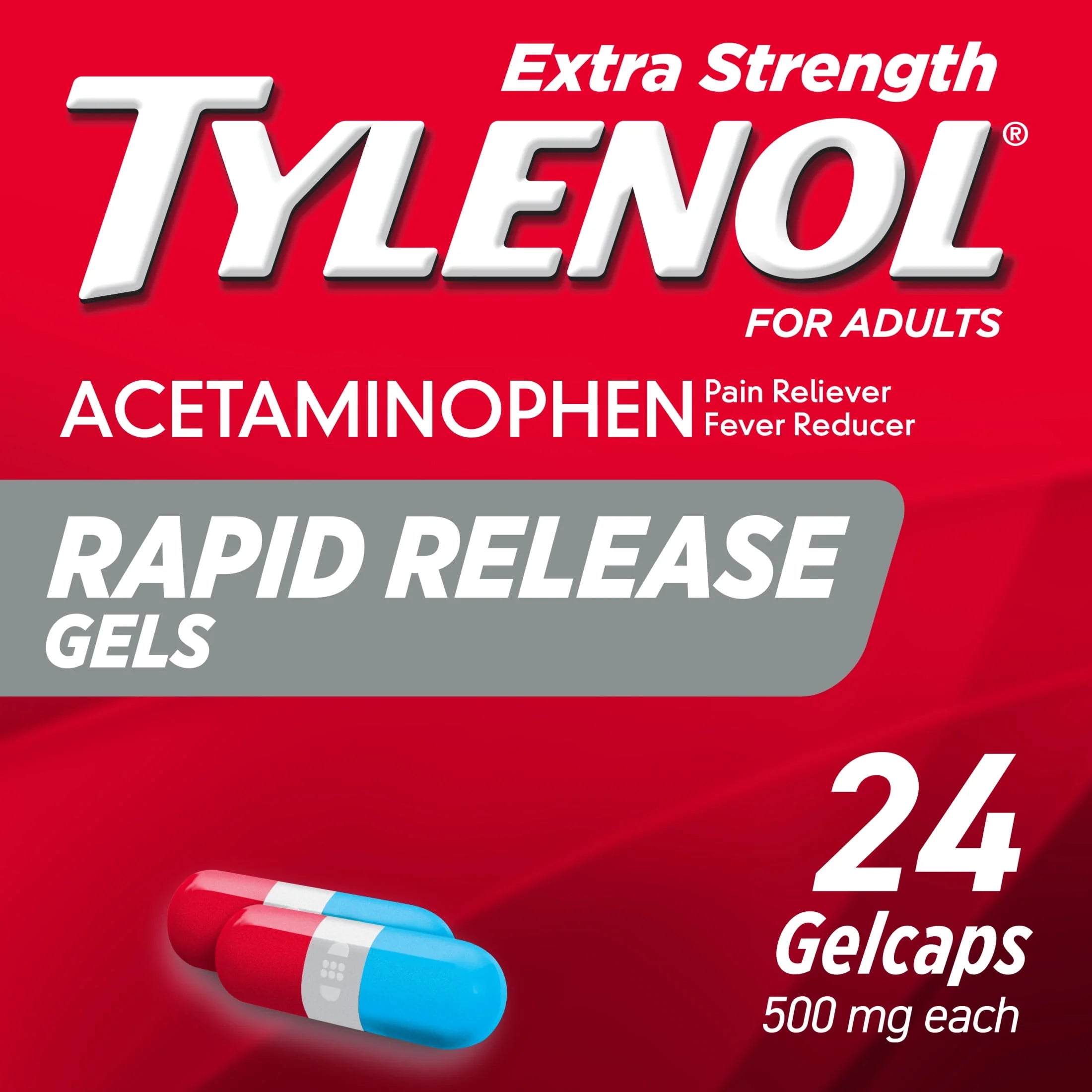 Extra Strength Acetaminophen Rapid Release Gels, 100 ct T5094