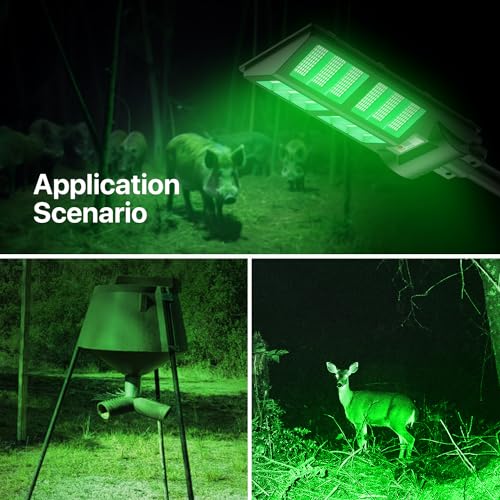 Green Solar Light for Hunting Hogs with Remote H849248
