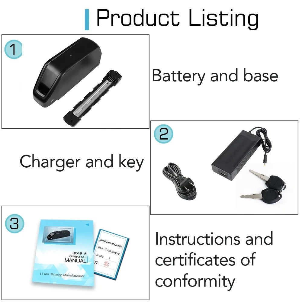52V 24Ah Electric Bike Battery J2372